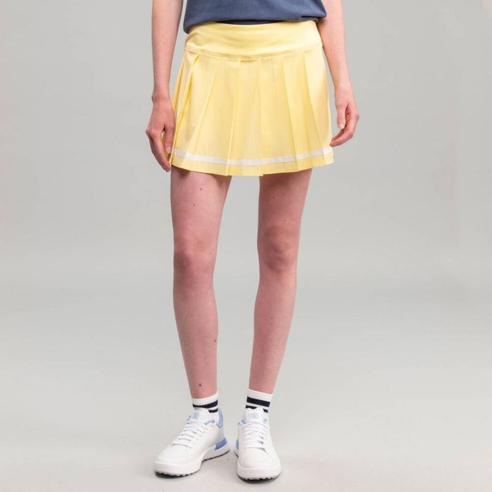 Richer Poorer Women's 14" Pleated Golf Skort - Yellow S